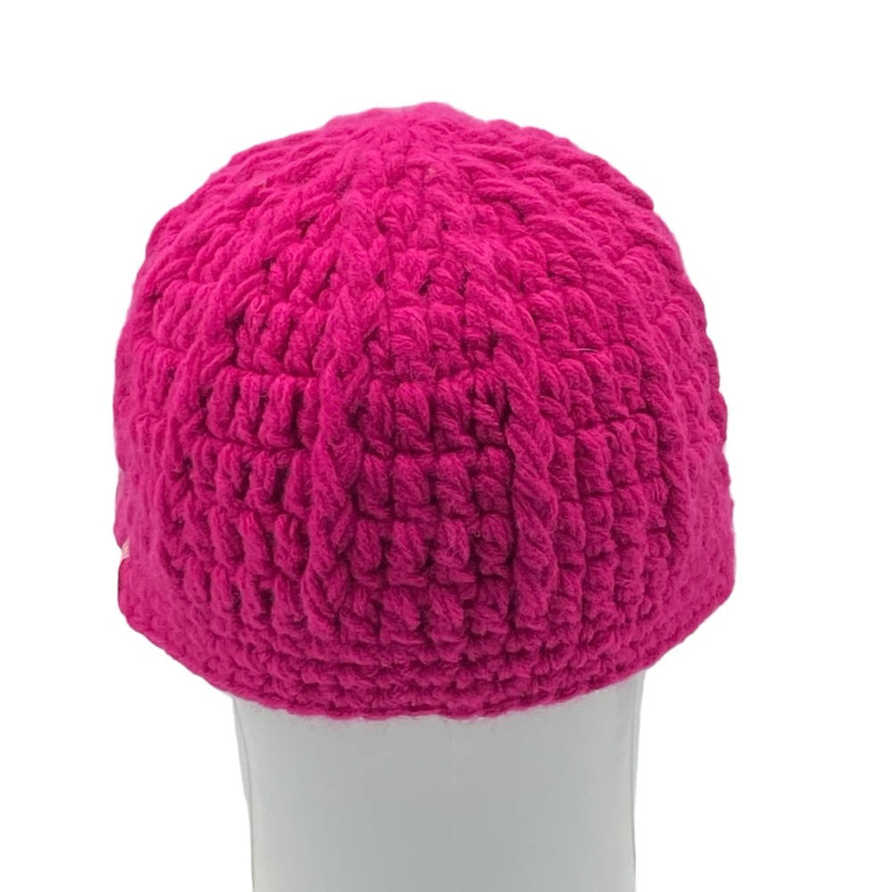 Women's Pink Knit Newsboy Winter Hat Beanie - Picture 3 of 4